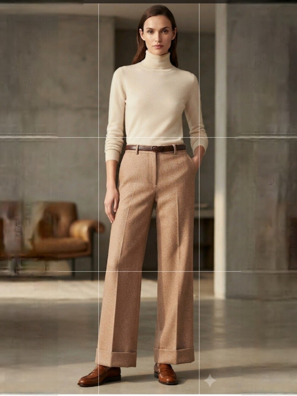 Alberto Biani Couture Italian Wool Cashmere Blend Trousers Size 40 Italian (US4)